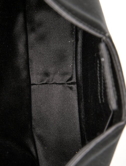 Prada Enameled Metal Triangle Shoulder Bag