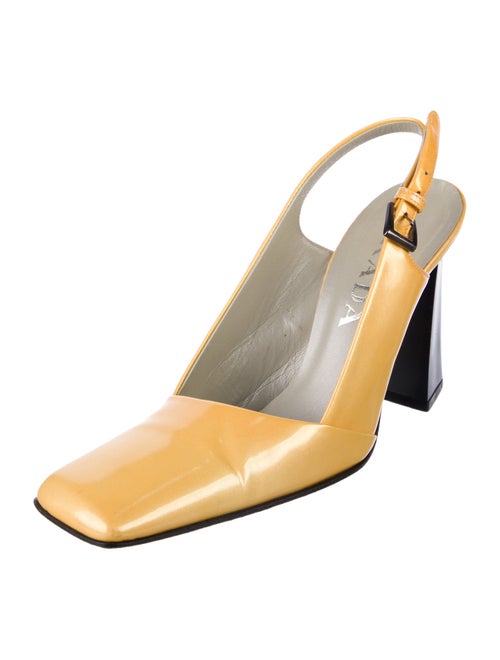 Prada Patent Leather Slingback Pumps
