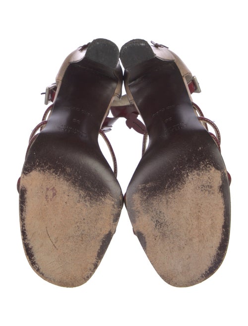 Prada Leather Printed Sandals