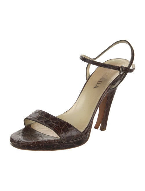 Prada Crocodile Sandals
