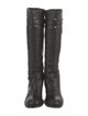 Prada Leather Studded Accents Riding Boots