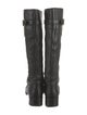 Prada Leather Studded Accents Riding Boots