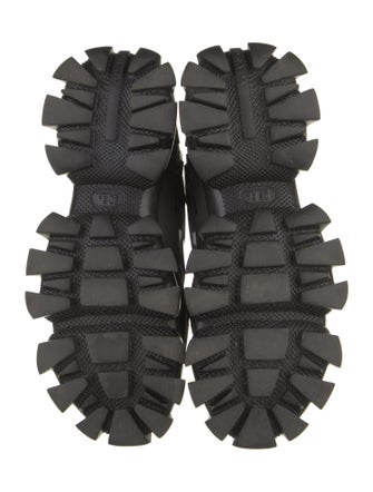 Prada Mesh Leather Trim Embellishment Chunky Sneakers