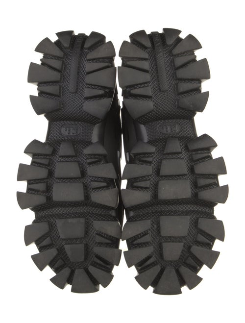Prada Mesh Leather Trim Embellishment Chunky Sneakers