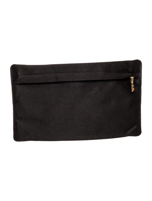 Prada Enameled Metal Triangle Portfolio