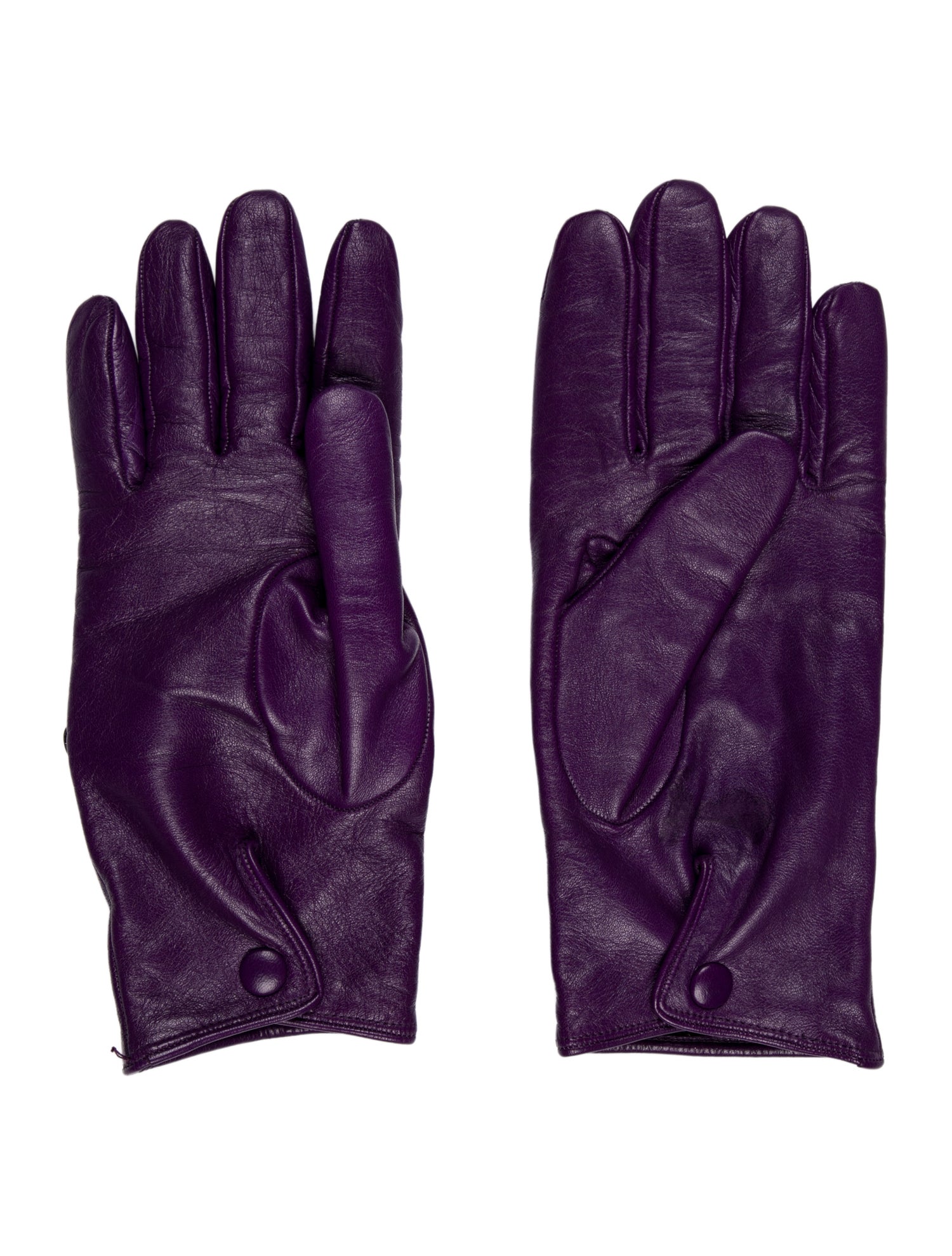 Prada Leather Pouch Embellished Nappa Gloves