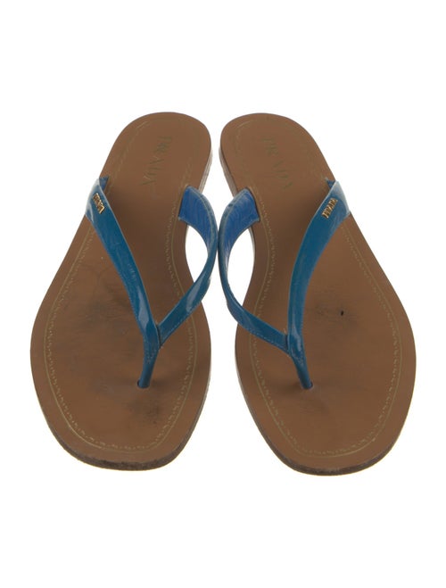 Prada Leather Flip Flops