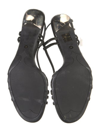 Prada Patent Leather Slingback Sandals