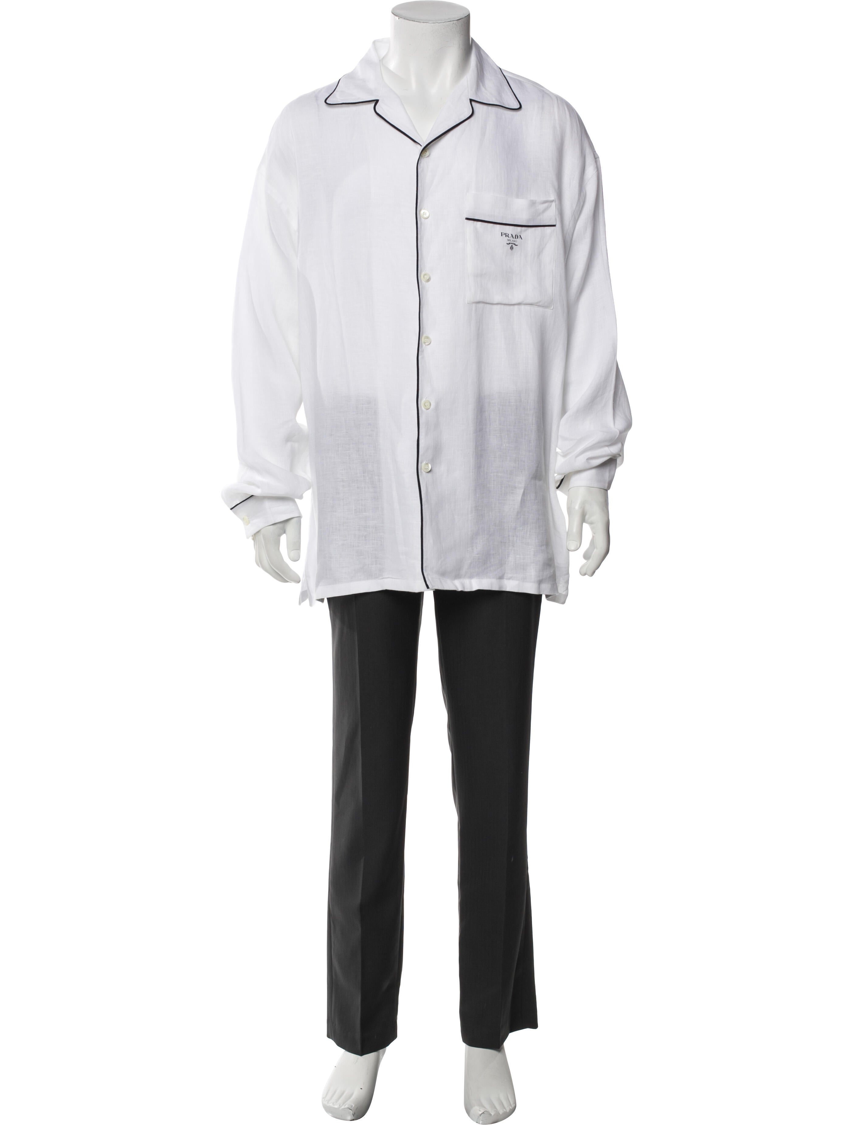 Prada 2022 Signature Logo Dress Shirt