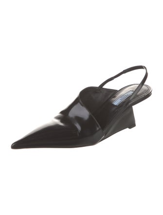 Prada Patent Leather Slingback Pumps
