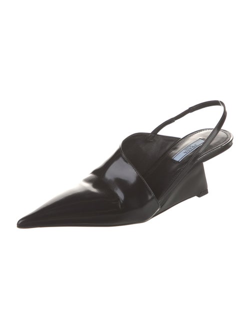 Prada Patent Leather Slingback Pumps