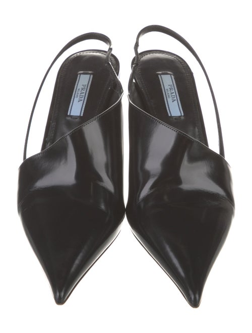 Prada Patent Leather Slingback Pumps