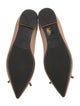 Prada Leather Bow Accents Ballet Flats
