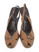 Prada Leather Slingback Sandals