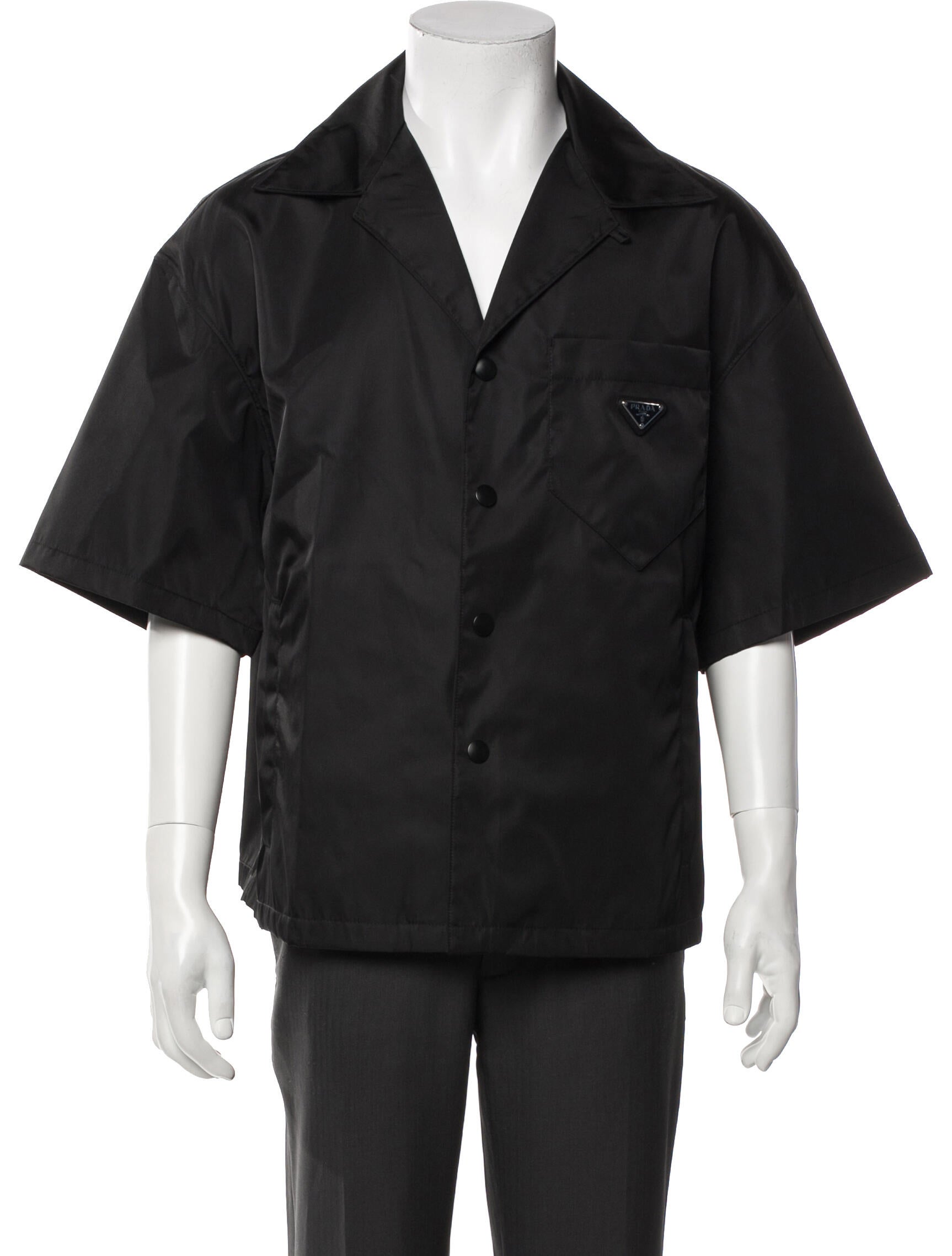 Prada 2022 Enameled Metal Triangle Shirt