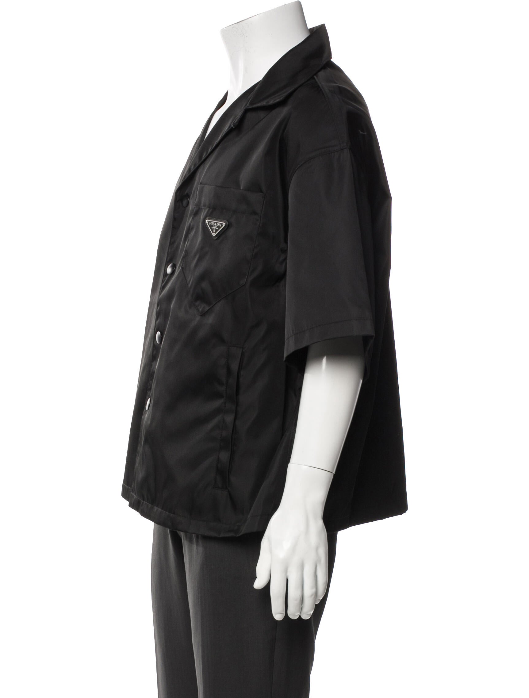 Prada 2022 Enameled Metal Triangle Shirt