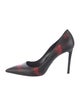 Prada Leather Printed Pumps