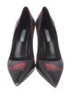 Prada Leather Printed Pumps