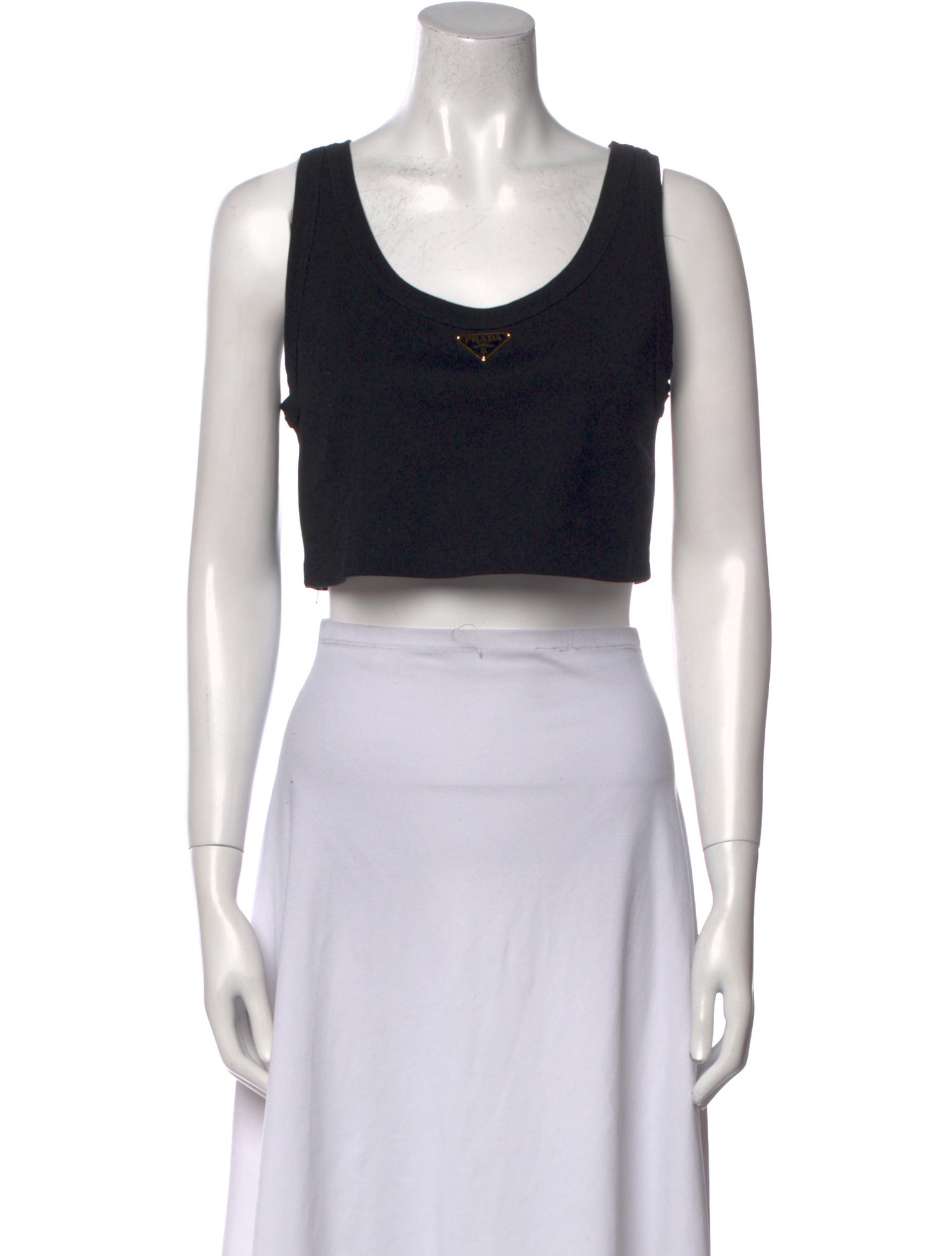 Prada 2024 Scoop Neck Crop Top