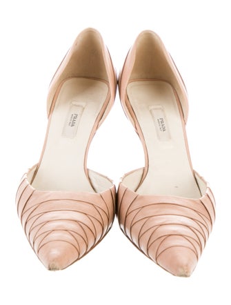 Prada Leather D'Orsay Pumps