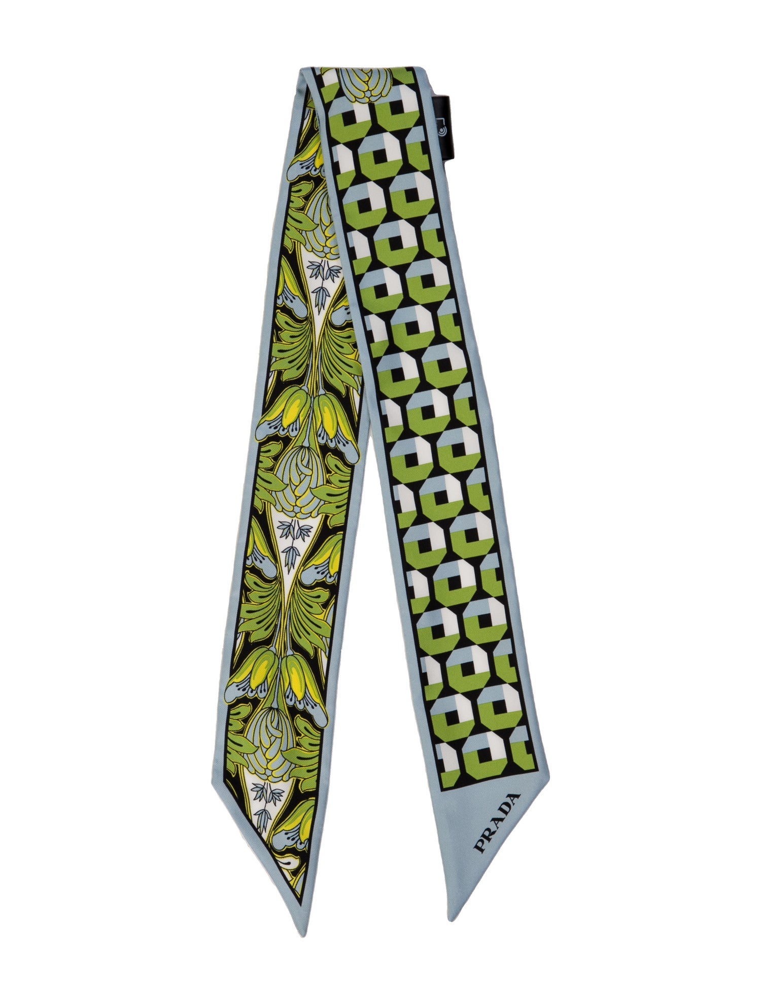 Prada Silk Floral Print Snood