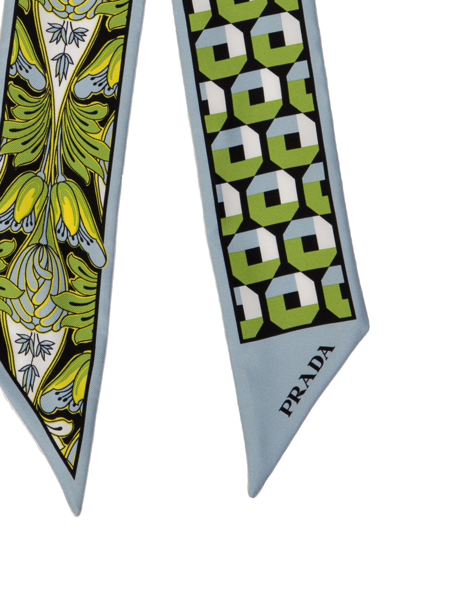 Prada Silk Floral Print Snood