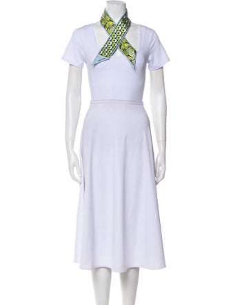 Prada Silk Floral Print Snood