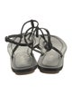 Prada Patent Leather T-Strap Sandals