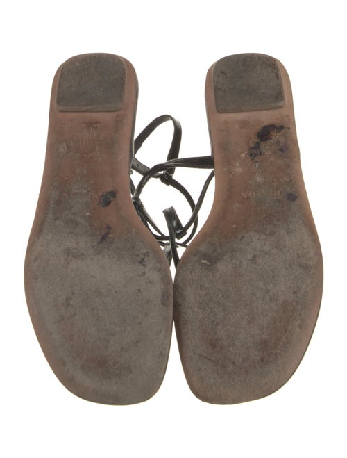 Prada Patent Leather T-Strap Sandals