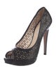 Prada Leather Lasercut Accents Pumps