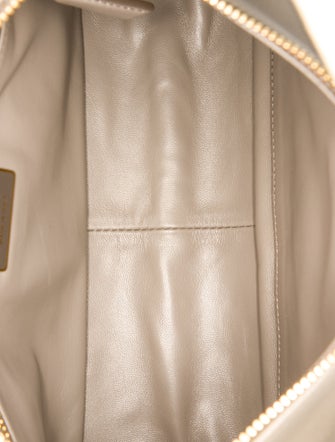 Prada Enameled Metal Triangle Aimee Medium