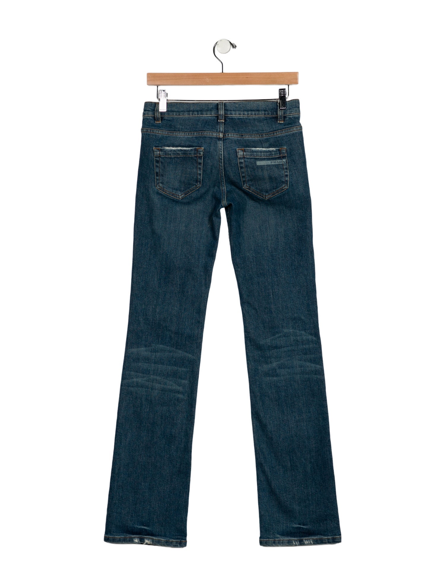 Prada Low-Rise Straight Leg Jeans