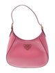Prada Enameled Metal Triangle Cleo