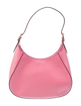 Prada Enameled Metal Triangle Cleo