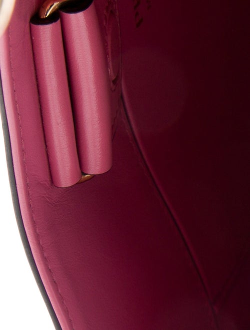 Prada Enameled Metal Triangle Cleo