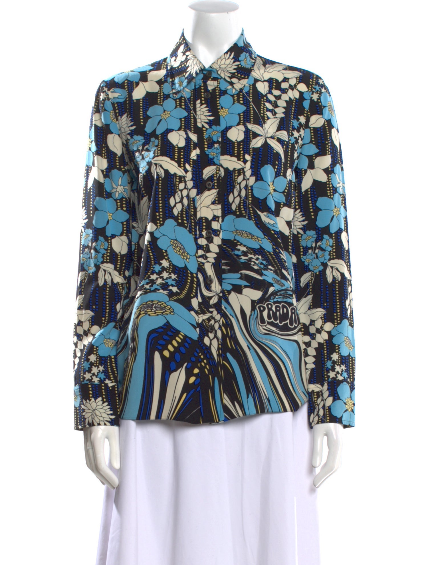 Prada 2019 'Psychedelic' Button-Up Top