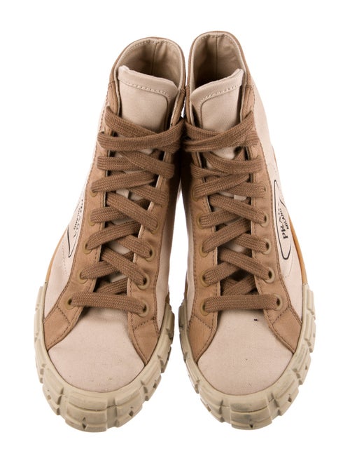 Prada Leather Printed Sneakers