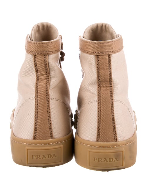 Prada Leather Printed Sneakers