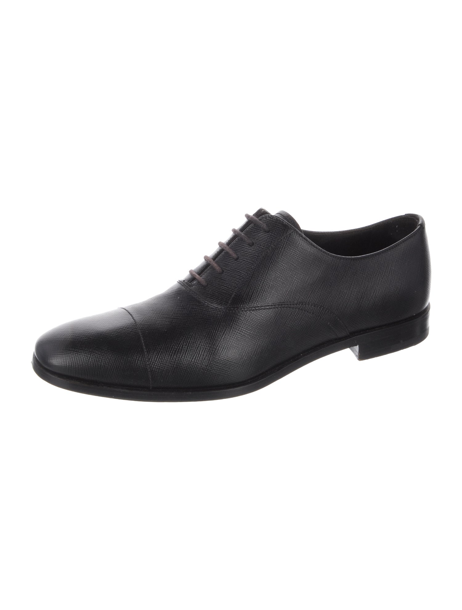 Prada Saffiano Leather Dress Loafers