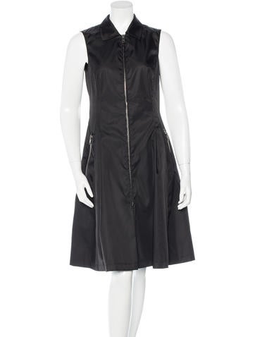 Prada Coated A-Line Dress