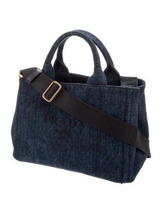 Prada Enameled Metal Triangle Canapa Logo Small