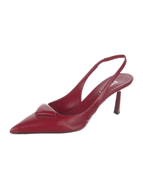 Prada Patent Leather Slingback Pumps