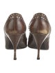 Prada Leather Studded Accents Pumps