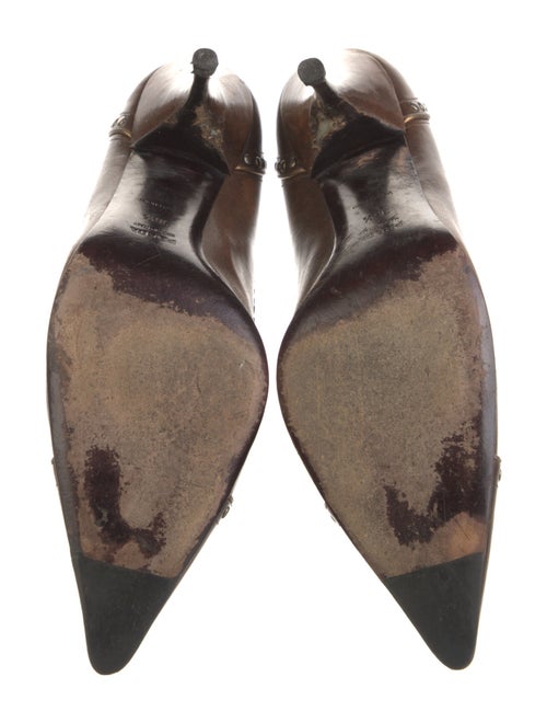 Prada Leather Studded Accents Pumps