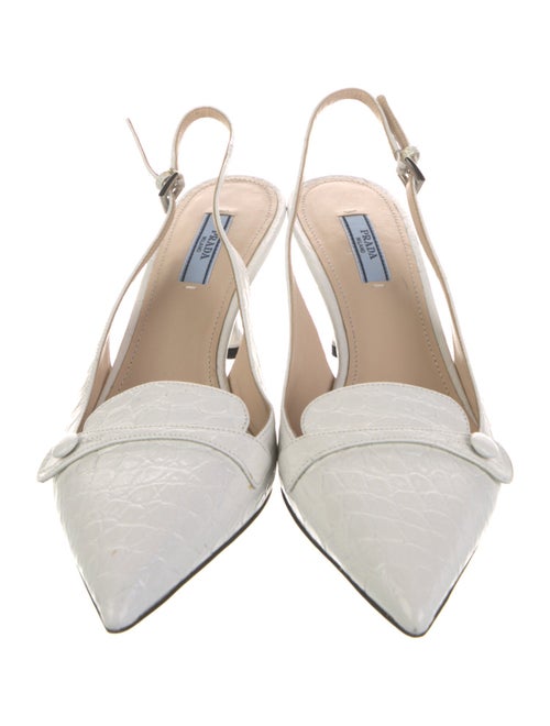 Prada Leather Slingback Pumps