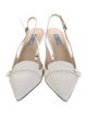 Prada Leather Slingback Pumps