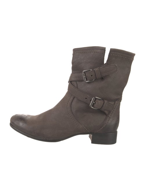 Prada Leather Moto Boots