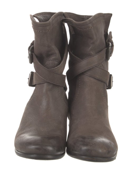 Prada Leather Moto Boots