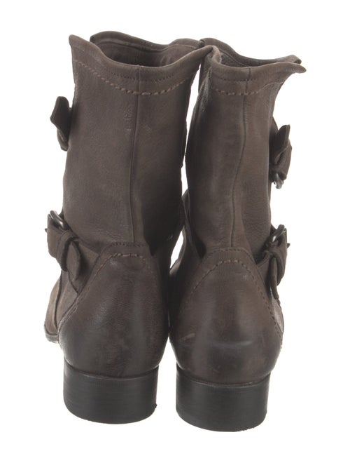 Prada Leather Moto Boots