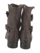 Prada Leather Moto Boots